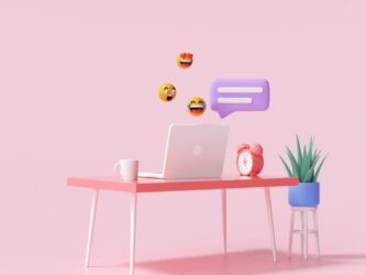 3d-table-laptop-with-bubbles-chat-emojis-work-from-home-online-chatting-concept-3d-render-illustration-1