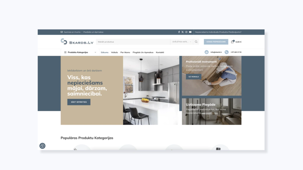 wordpress m?jas lapu izstr?de
